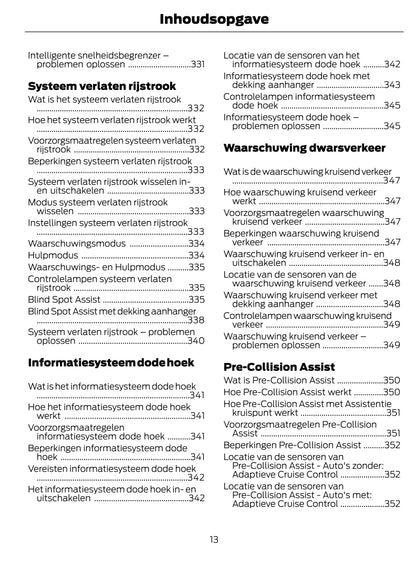 2022-2024 Ford Transit Gebruikershandleiding | Nederlands