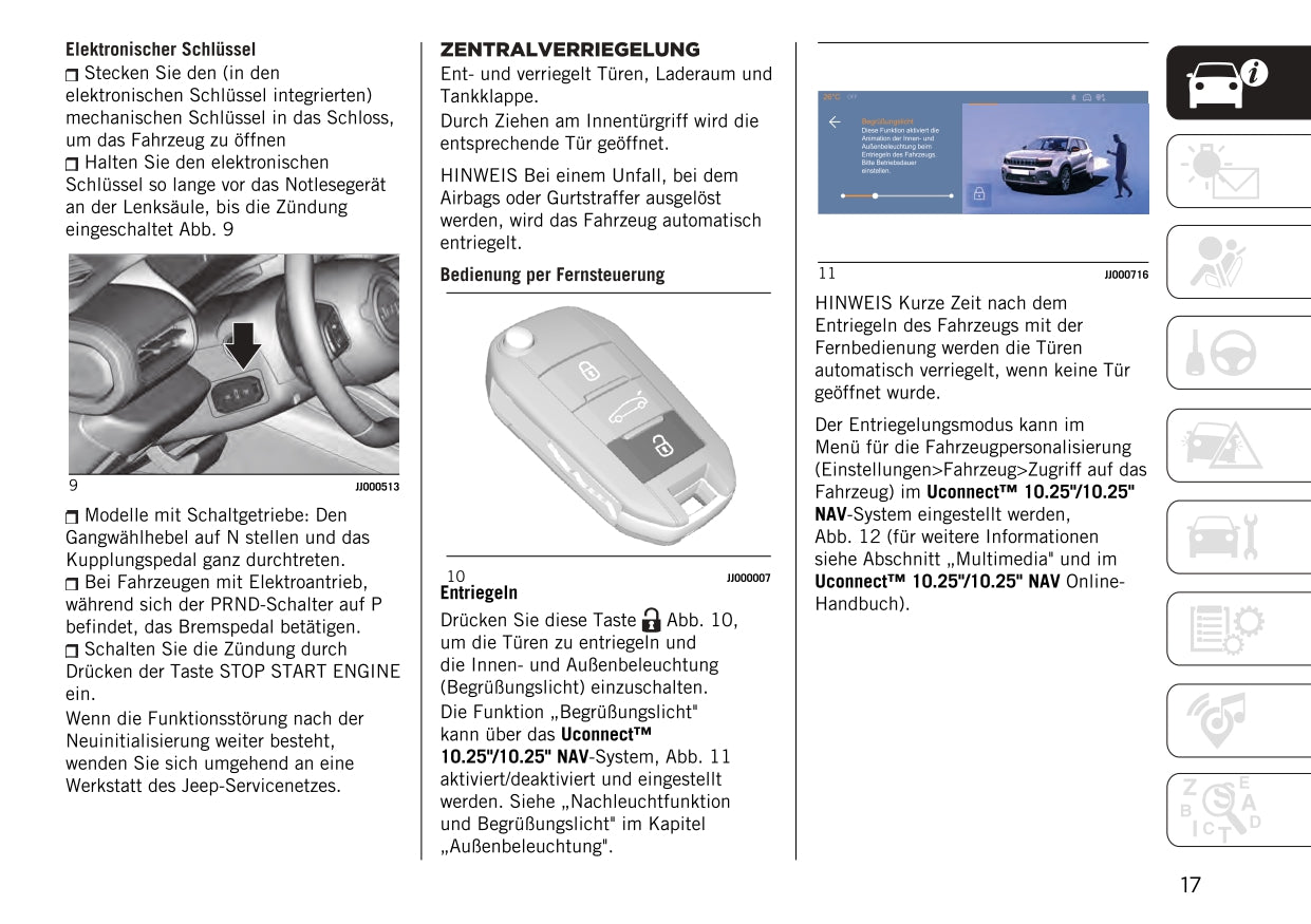 2023 Jeep Avenger Owner's Manual | German