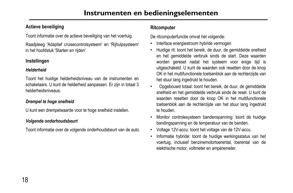 2020-2023 MG Ehs PHEV Gebruikershandleiding | Nederlands