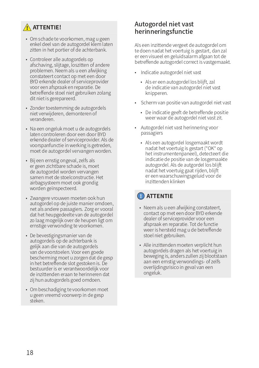 2022-2023 BYD Atto 3 Gebruikershandleiding | Nederlands