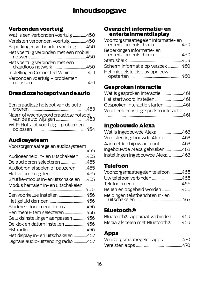 2024 Ford Kuga Gebruikershandleiding | Nederlands