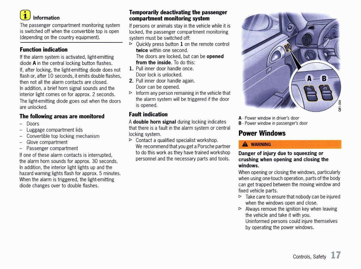 2012 Porsche Boxster/Boxster S/Boxster Spyder Owner's Manual | English