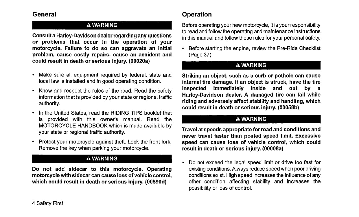 2023 Harley-Davidson Touring Owner's Manual | English