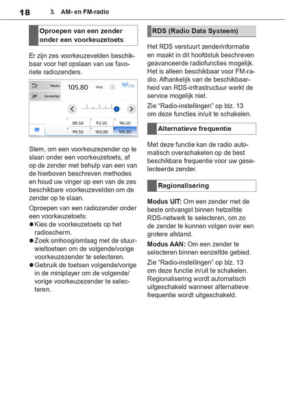 Toyota TAS500 Infotainment Manual | Dutch