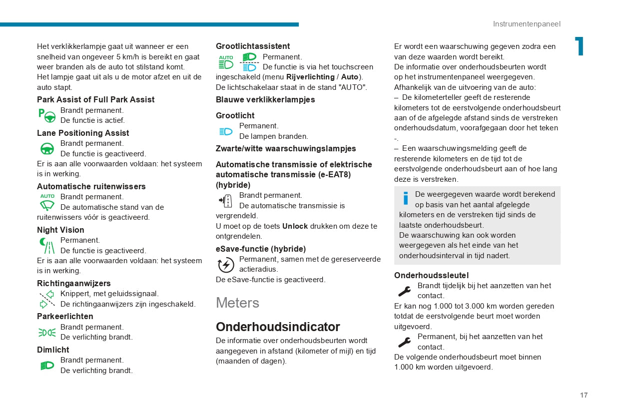 2019-2021 Peugeot 508/508 SW Owner's Manual | Dutch