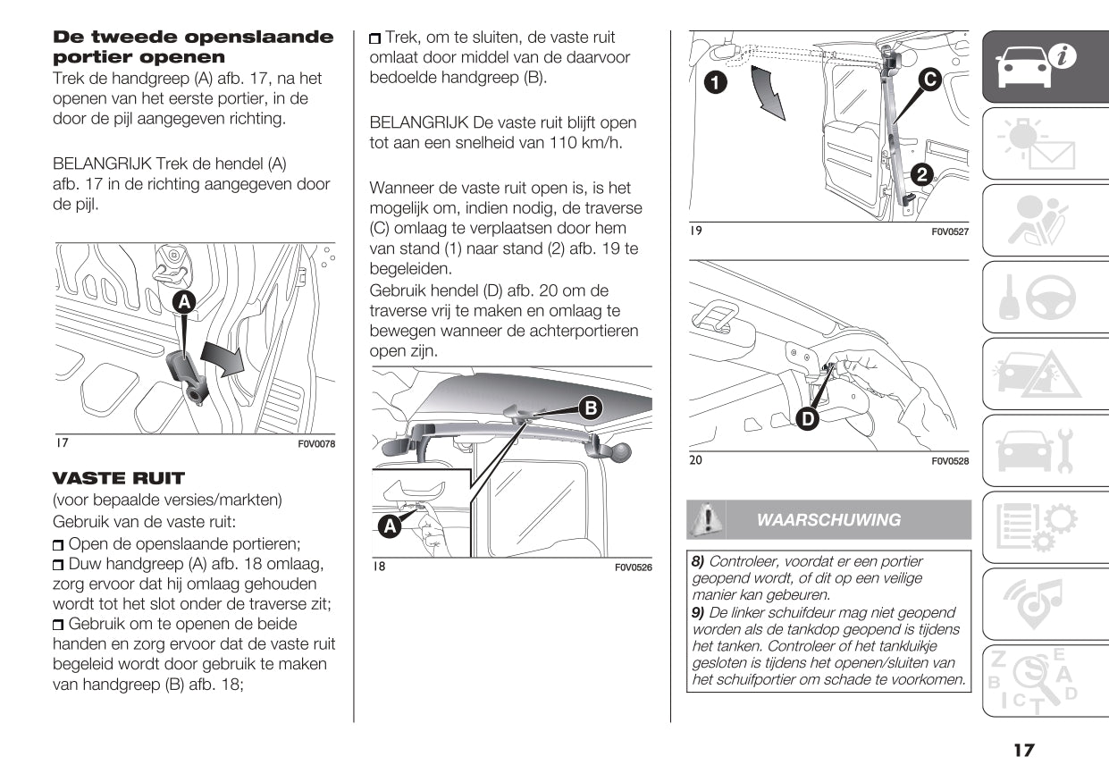 2020 Fiat Doblò Cargo Owner's Manual | Dutch