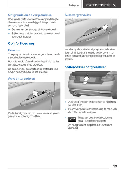 2019 BMW 2 Series Convertible/2 Series Cabrio Owner's Manual | Dutch