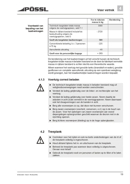 2019-2022 Pössl 2WIN Plus Bedienungsanleitung | Niederländisch