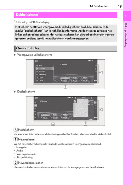 2020-2023 Lexus UX 300e Infotainment Manual | Dutch