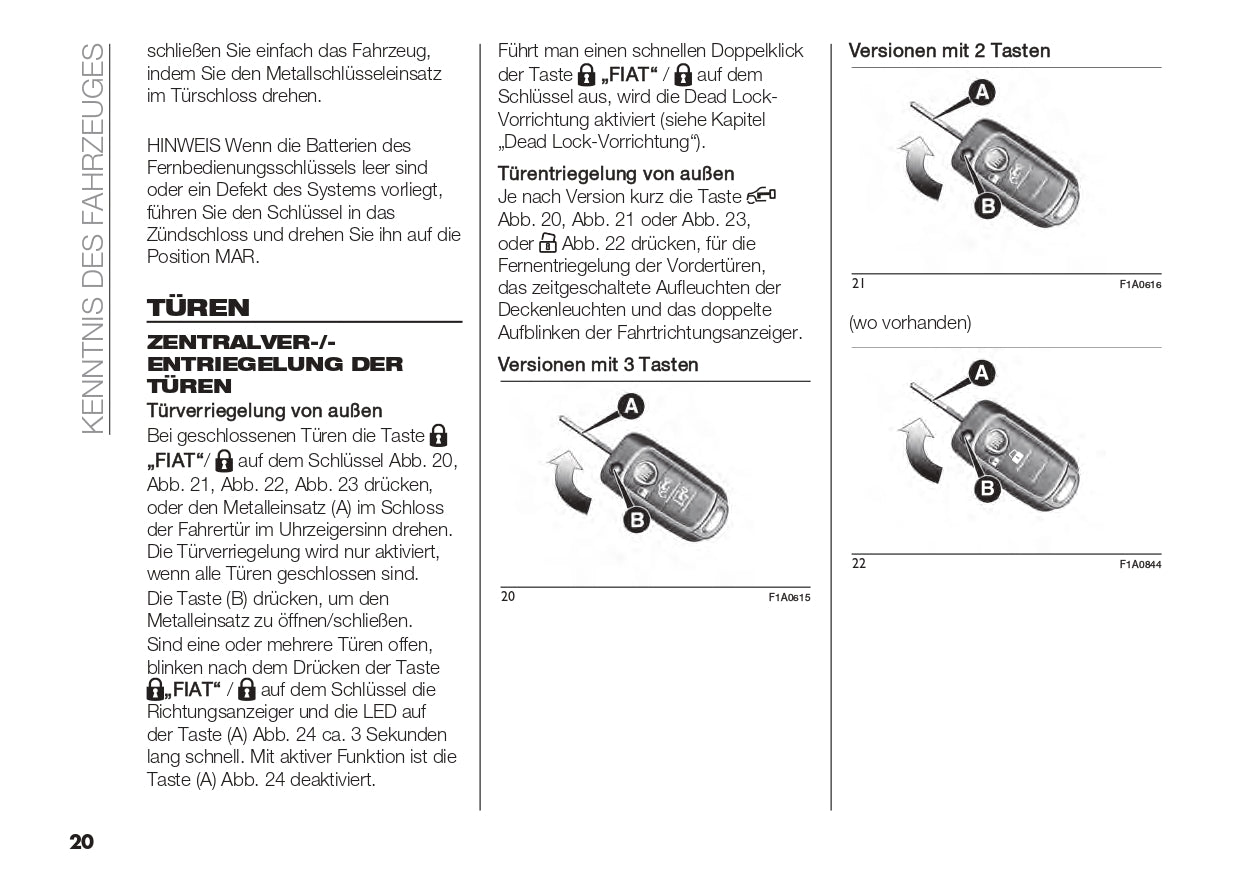 2022 Fiat Ducato Owner's Manual | German