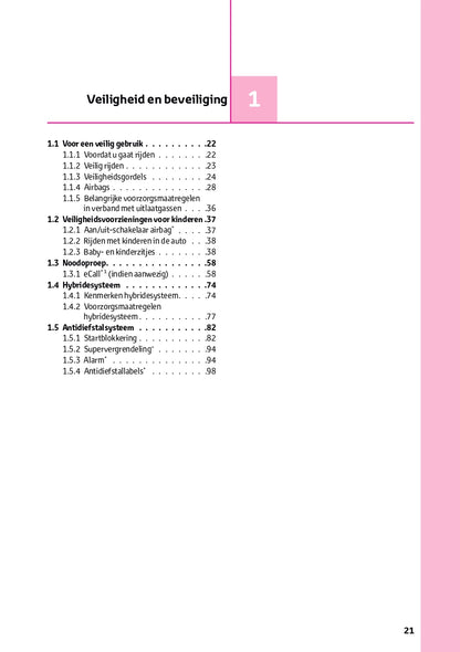 2021 Toyota RAV4 Hybrid Owner's Manual | Dutch