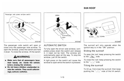 1996 Nissan 240SX Owner's Manual | English