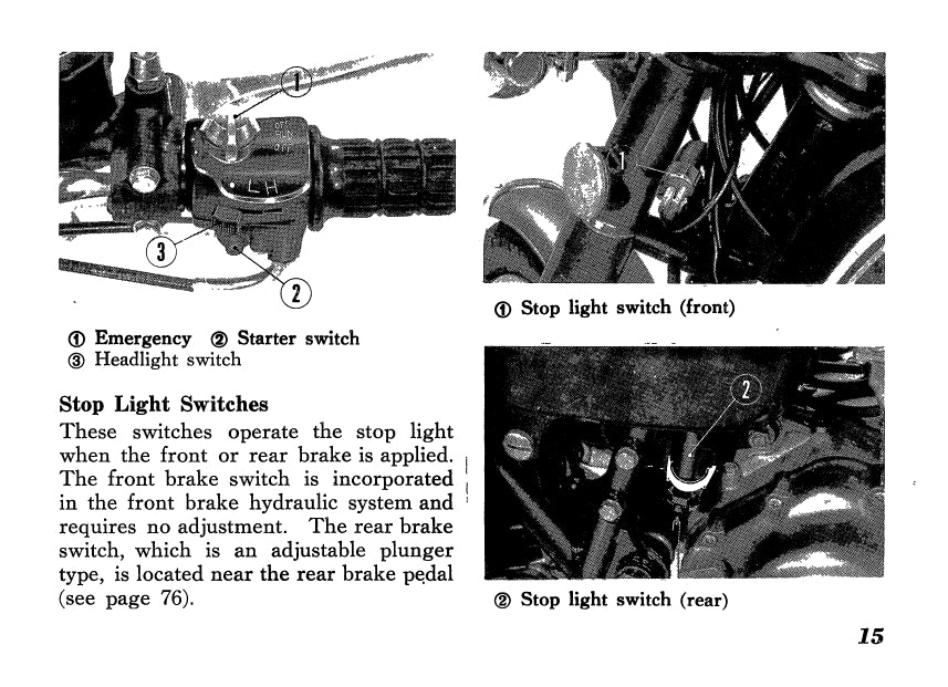 1972-1973 Honda CB350F Bedienungsanleitung | Englisch