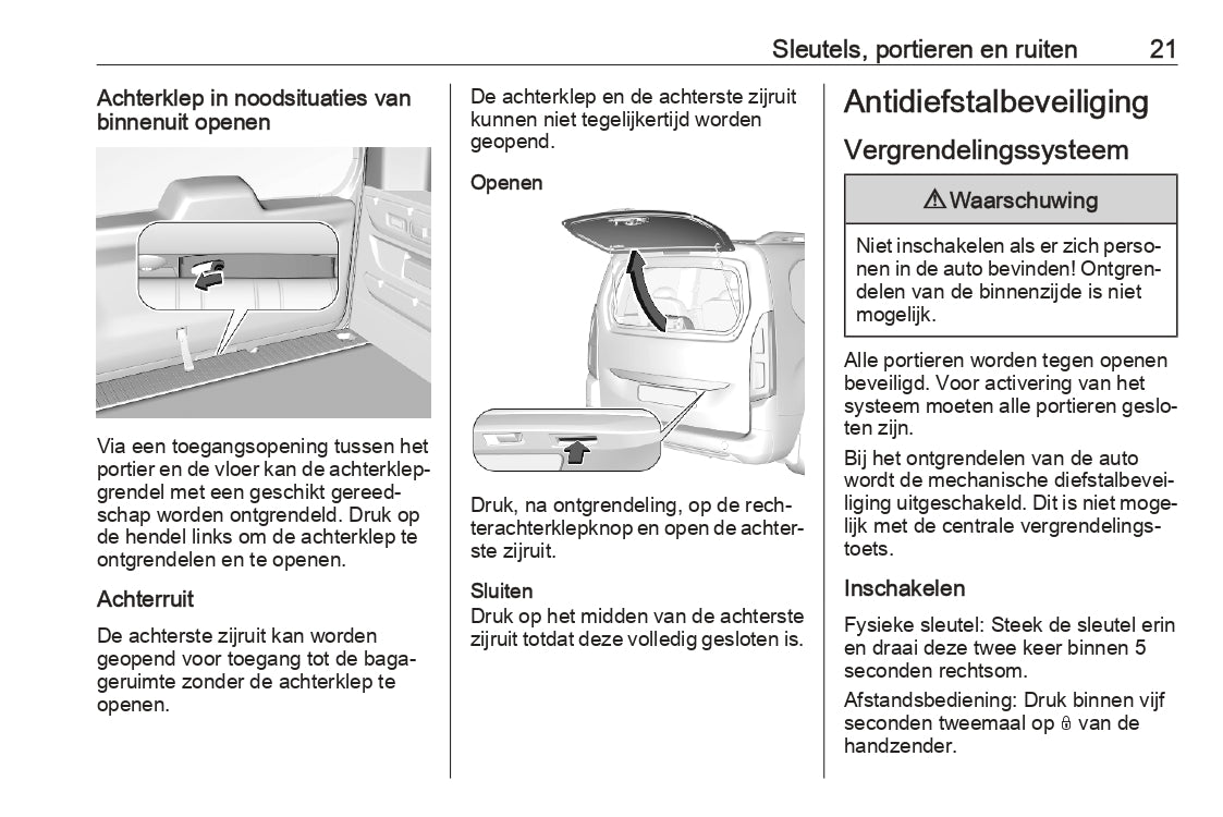 2023 Opel Combo Manuel du propriétaire | Néerlandais