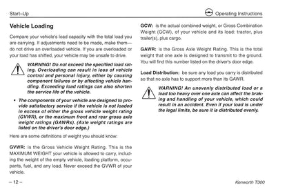 2005 Kenworth T300 Owner's Manual | English