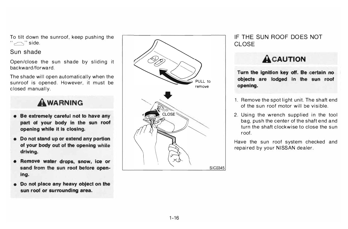 1996 Nissan 240SX Owner's Manual | English