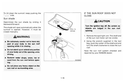 1996 Nissan 240SX Owner's Manual | English