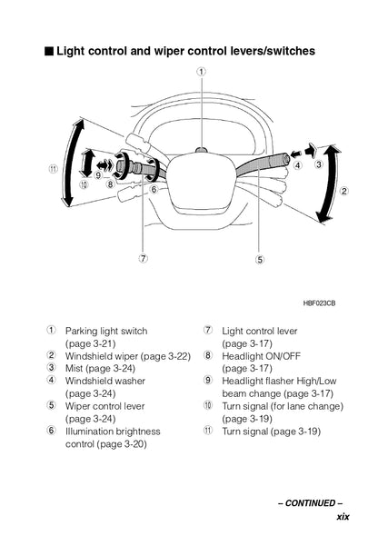 2003 Subaru Baja Owner's Manual | English