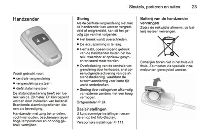 2015 Opel Corsa Owner's Manual | Dutch