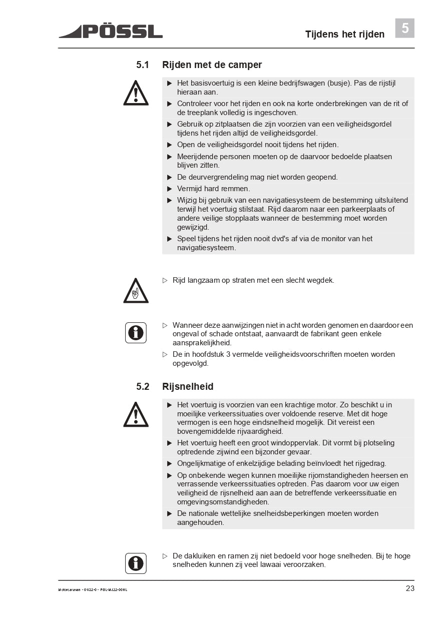 2019-2022 Pössl 2WIN Plus Bedienungsanleitung | Niederländisch