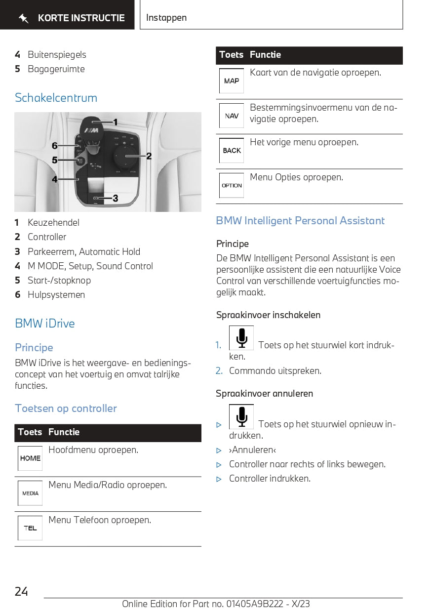 2023-2024 BMW M3 Touring Owner's Manual | Dutch