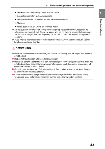 2024 Toyota Yaris Hybrid Infotainment Manual | Dutch