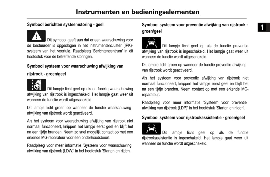 2020-2023 MG Ehs PHEV Gebruikershandleiding | Nederlands