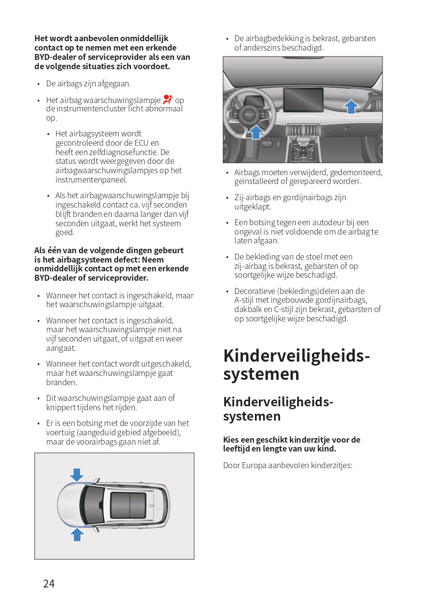 2023-2024 BYD Atto 3 Bedienungsanleitung | Niederländisch