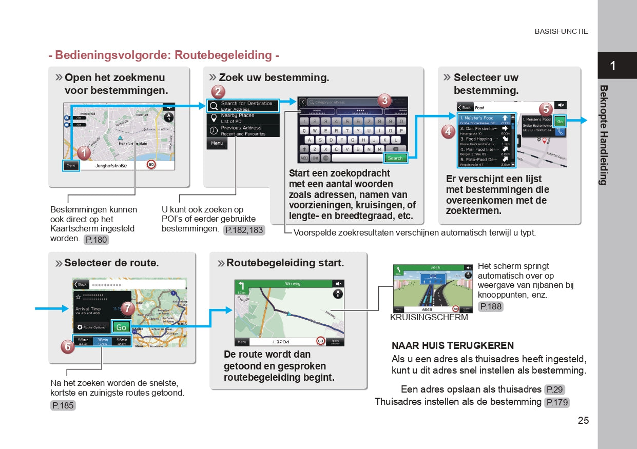 2019 Subaru Outback/Legacy Navigation Manual | Dutch