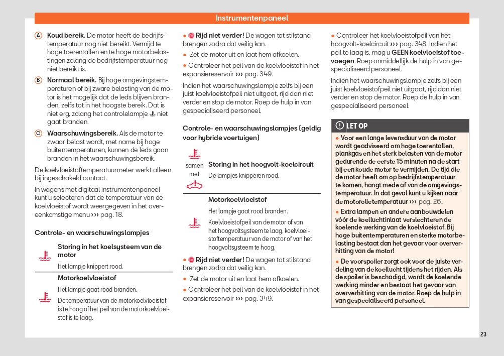 2023 Seat Leon/Leon Sportstourer Owner's Manual | Dutch