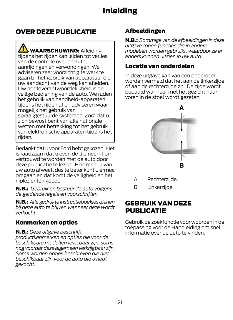 2022-2024 Ford Transit Gebruikershandleiding | Nederlands