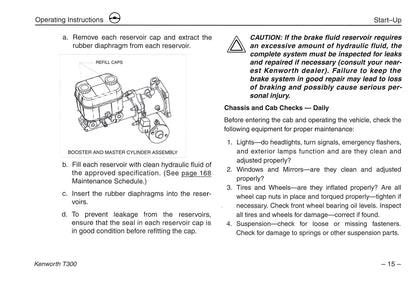 2005 Kenworth T300 Owner's Manual | English