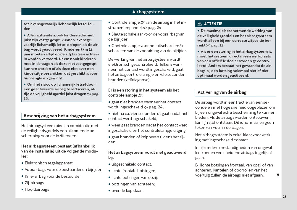 2020 Cupra Ateca Owner's Manual | Dutch