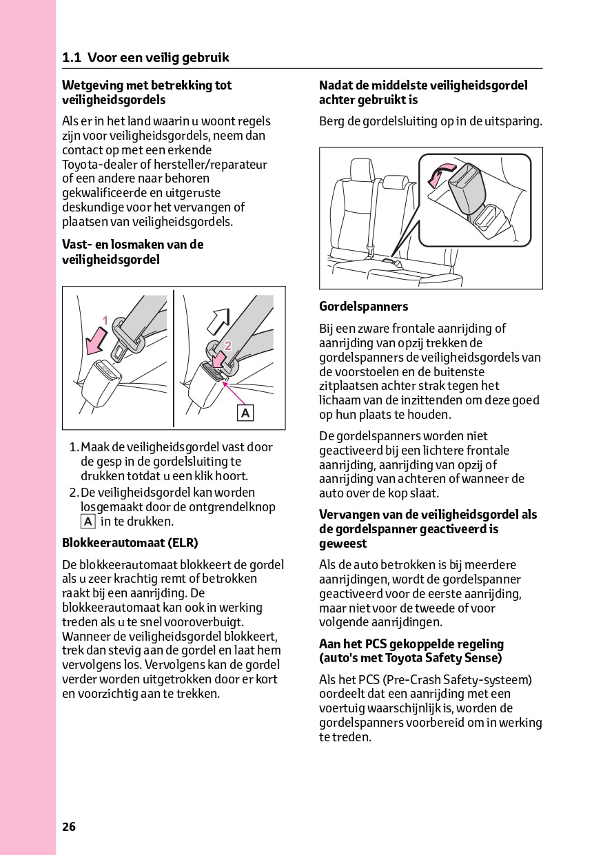 2024 Toyota Yaris Hybrid Owner's Manual | Dutch