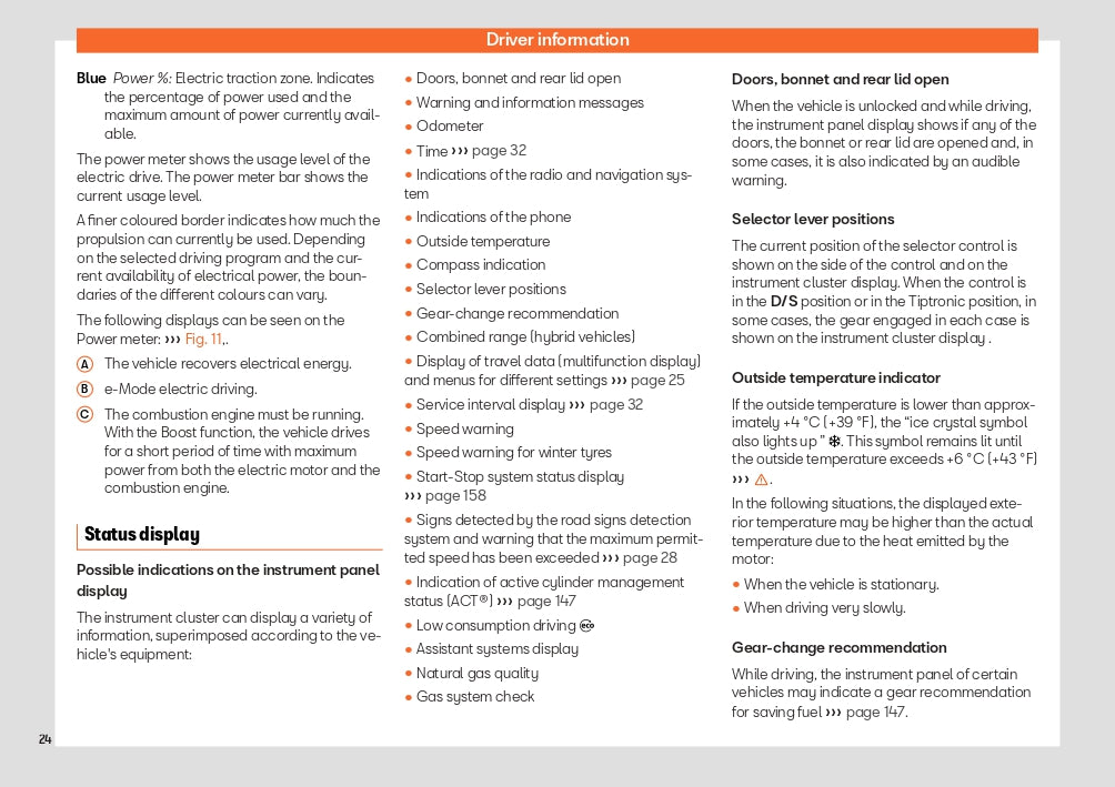 2022-2023 Seat Leon/Leon Sportstourer Owner's Manual | English