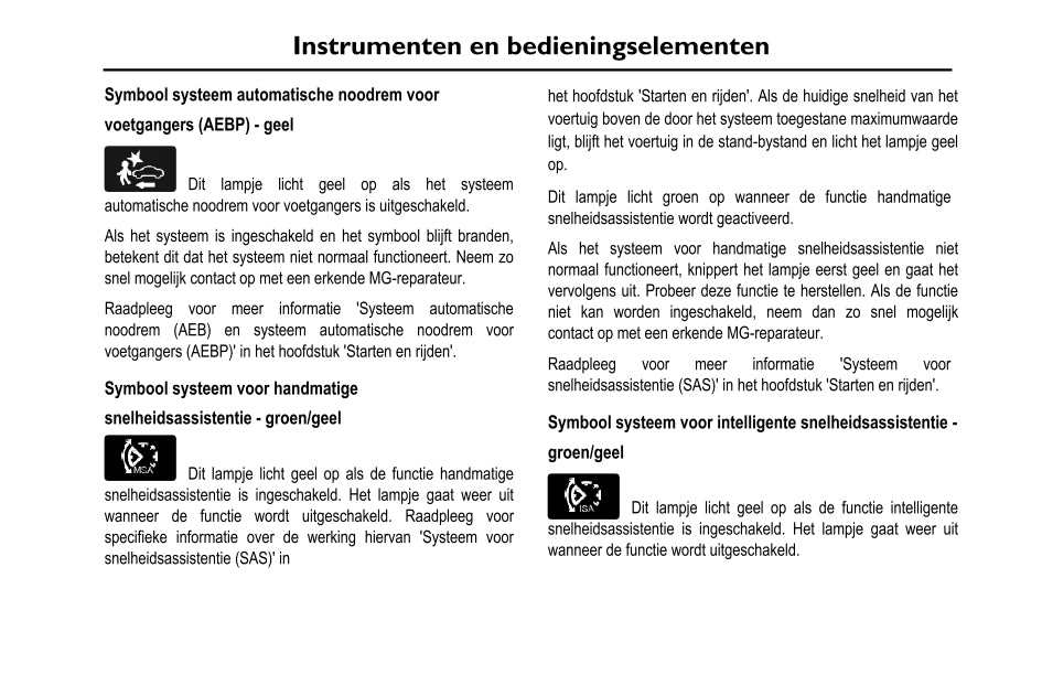 2020-2023 MG Ehs PHEV Gebruikershandleiding | Nederlands