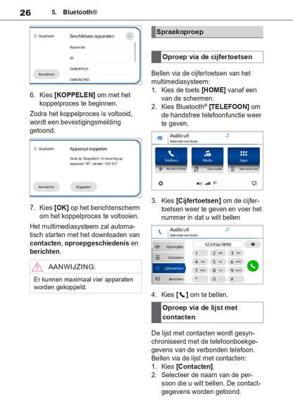 Toyota TAS500 Infotainment Manual | Dutch