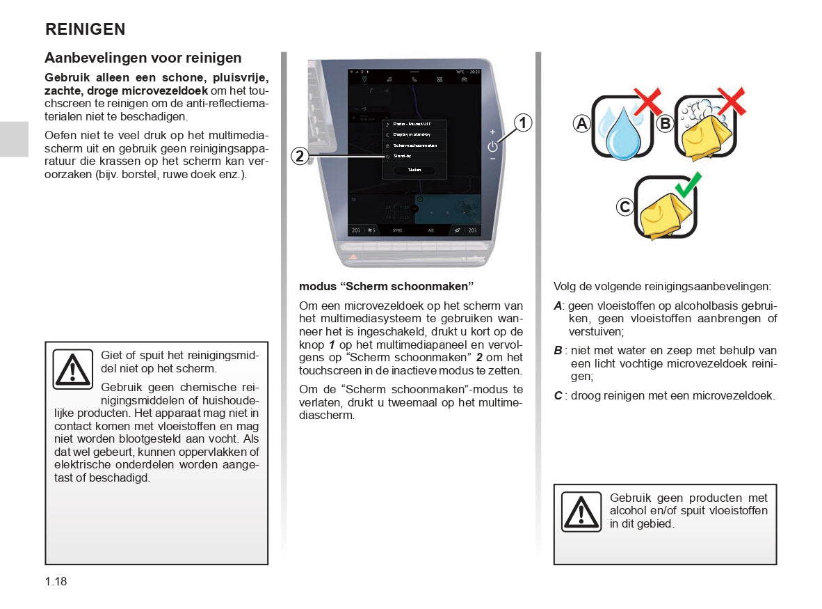 Renault OpenR Link User's Manual | Dutch