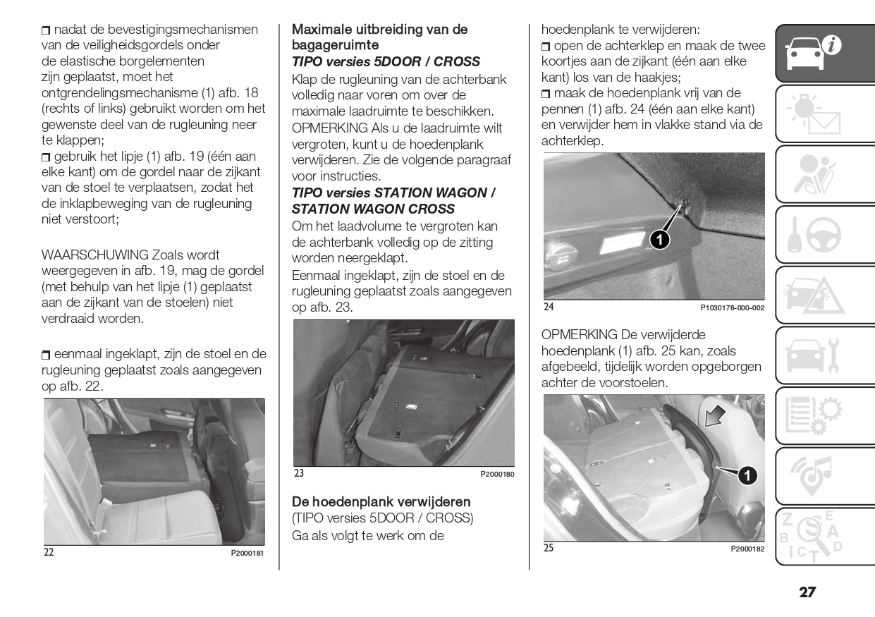 2022-2023 Fiat Tipo Owner's Manual | Dutch