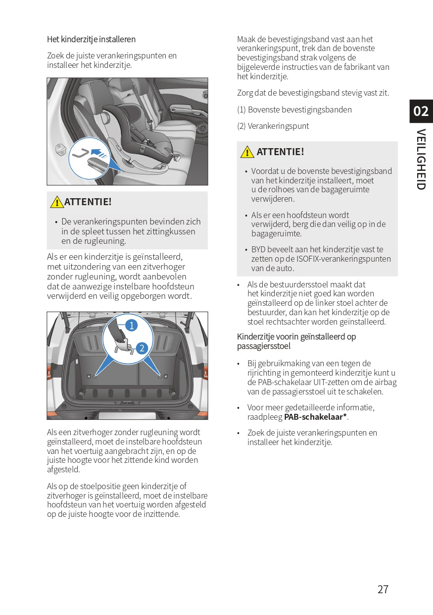 2022-2023 BYD Atto 3 Gebruikershandleiding | Nederlands