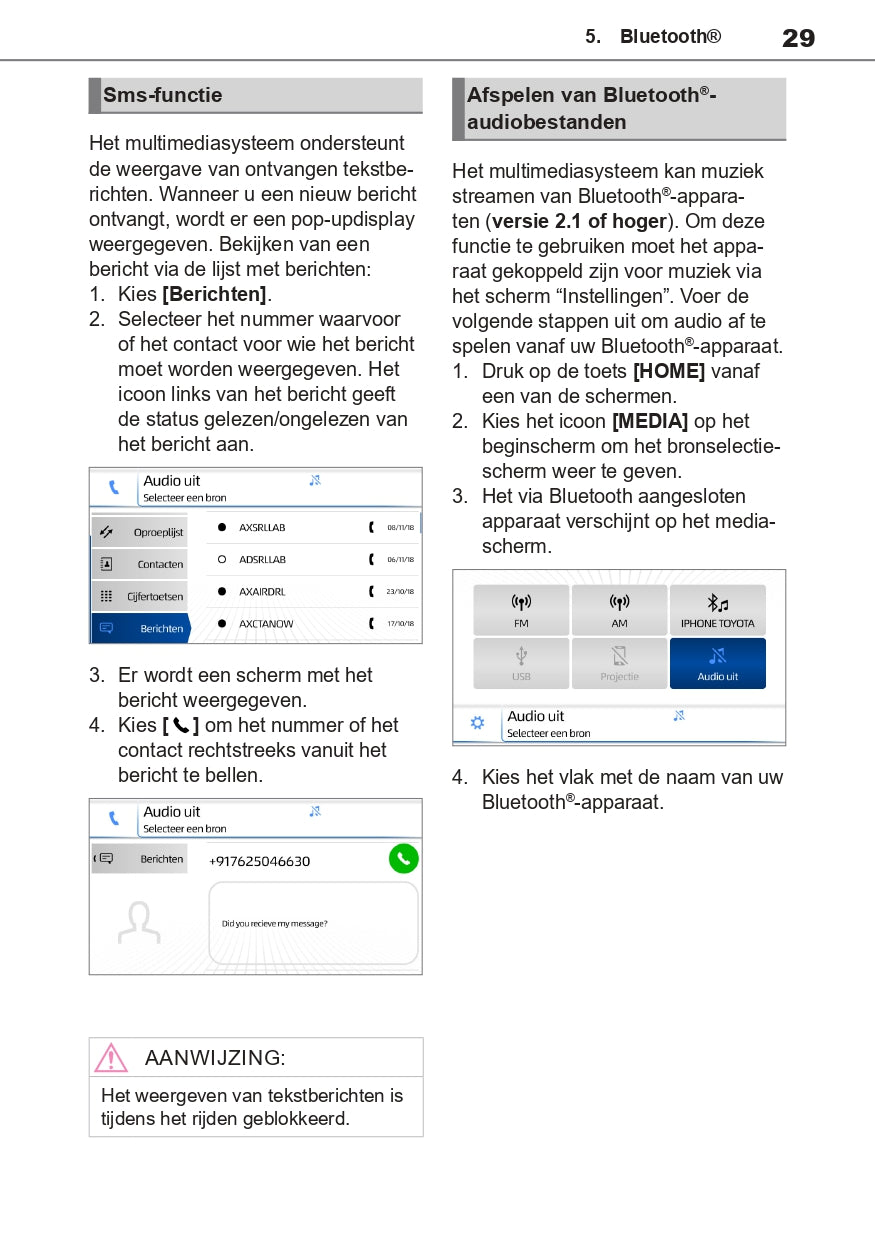 Toyota TAS500 Infotainment Manual | Dutch