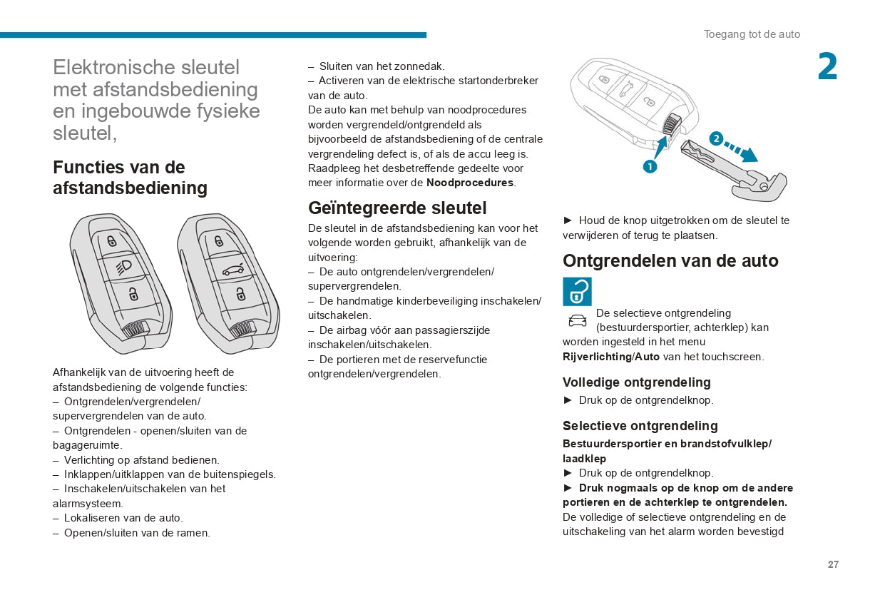 2019-2021 Peugeot 508/508 SW Owner's Manual | Dutch