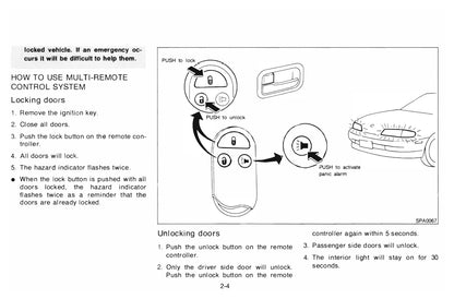 1996 Nissan 240SX Owner's Manual | English