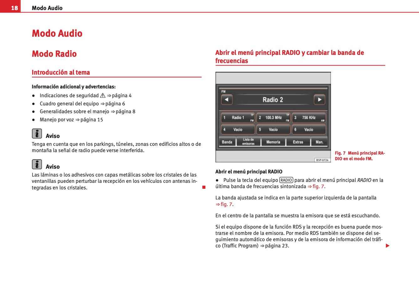 Seat Media System 3.2 Manual de Instrucciones 2010 - 2015