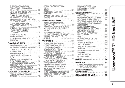 Abarth 595 / 695 Uconnect Radio 7.0 Nav Instrucciones 2016 - 2018