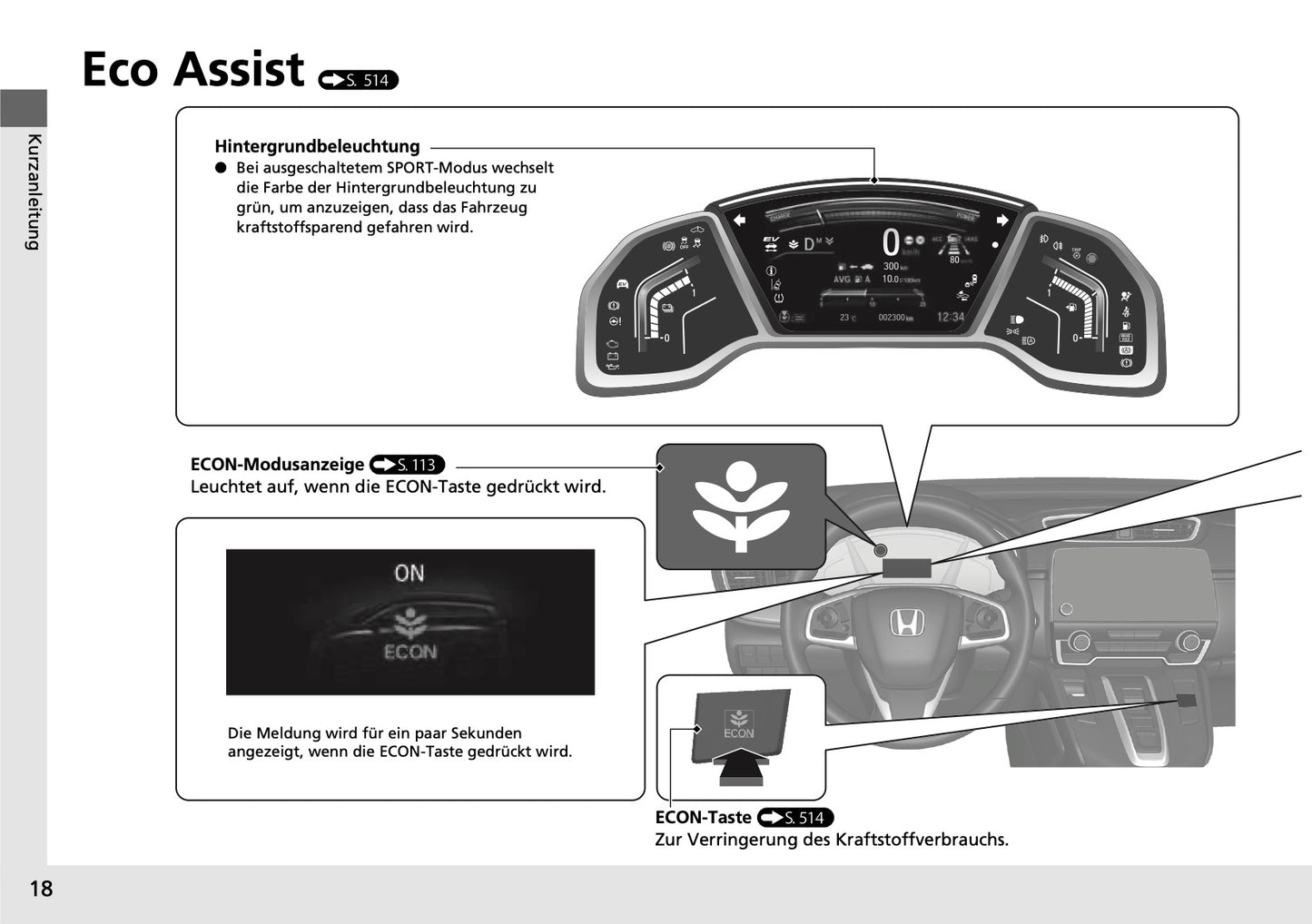 2018-2019 Honda CR-V Hybrid Owner's Manual | German