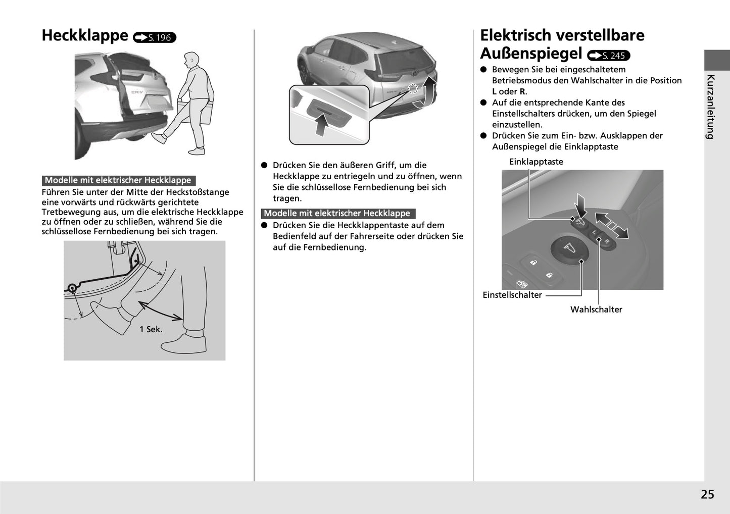 2018-2019 Honda CR-V Hybrid Owner's Manual | German