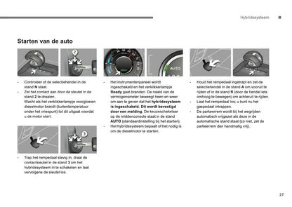 2013-2015 Peugeot 3008 HYbrid4 Manuel du propriétaire | Néerlandais