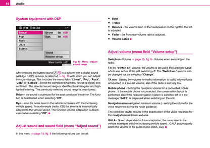 Skoda Radio Navigation DX Owner's Manual 2006