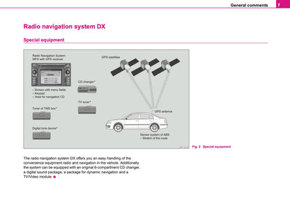 Skoda Radio Navigation DX Owner's Manual 2006